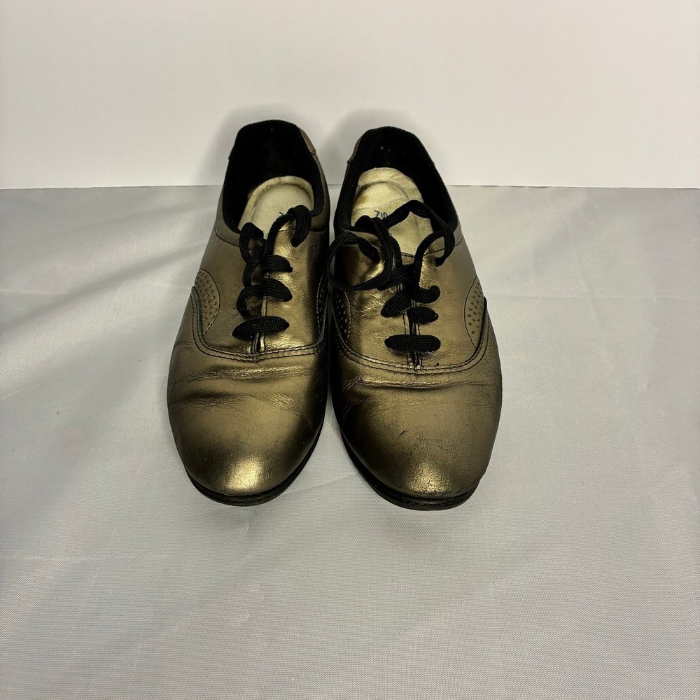 Daniel Green Luxe Shoes Dark Gold Leather Loafers Vintage 80s Women US 8.5M USA - Picture 3 of 8